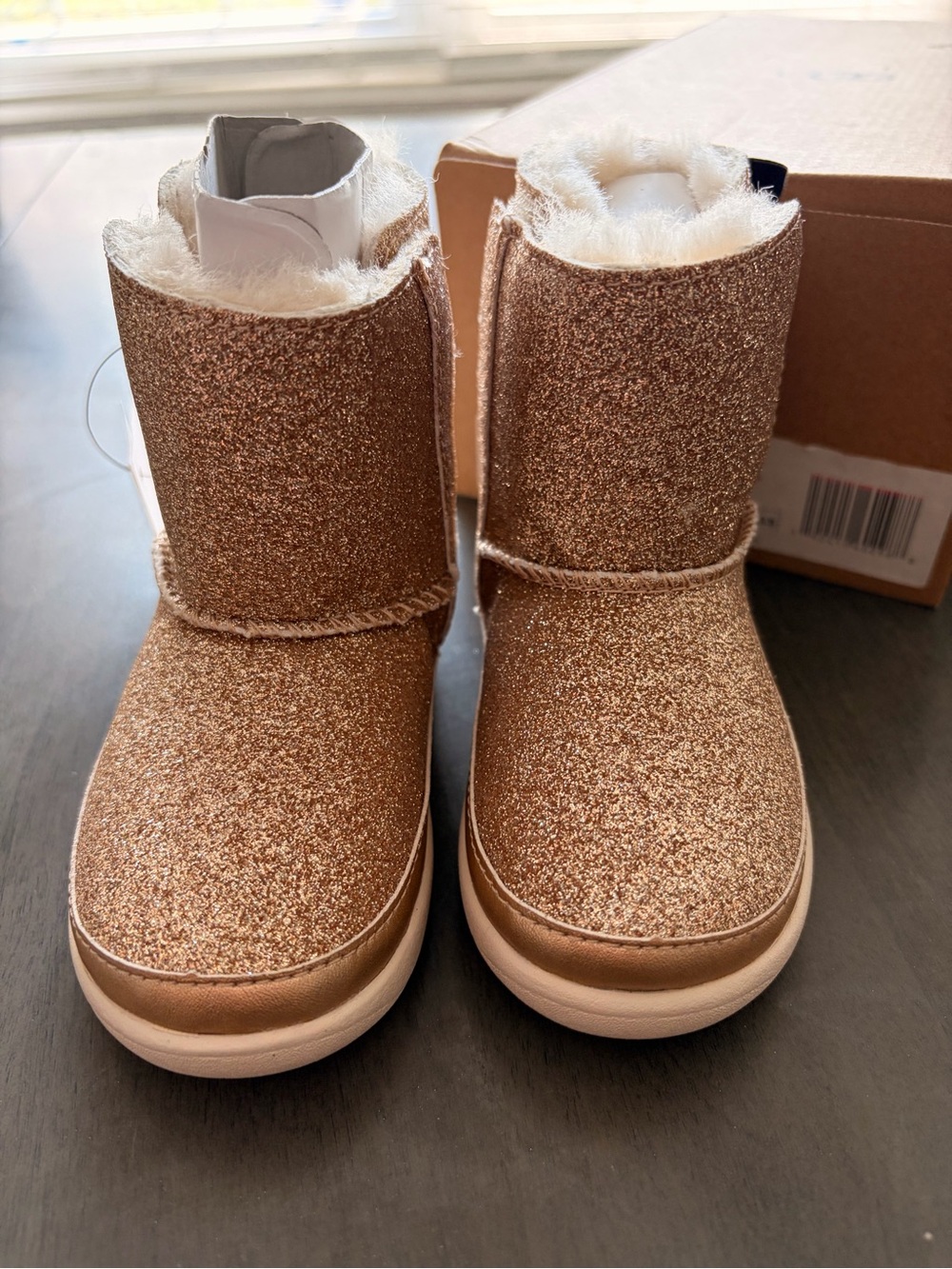 UGG Kids Glitter Boot in Rose Gold